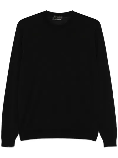 Dell'oglio Fine-knit Sweater In Black