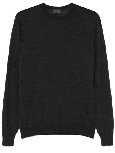 Dell'oglio Fine-knit Sweater In Grey