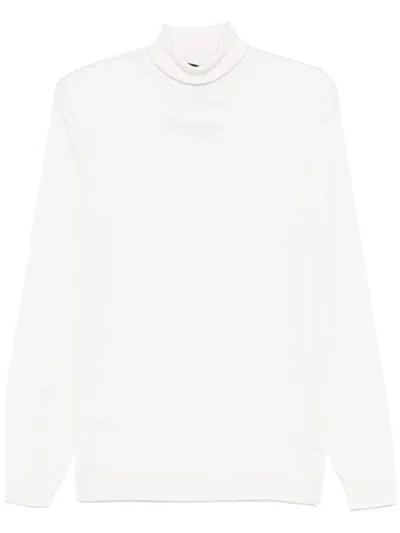 Dell'oglio Wool Turtleneck Sweater In Weiss