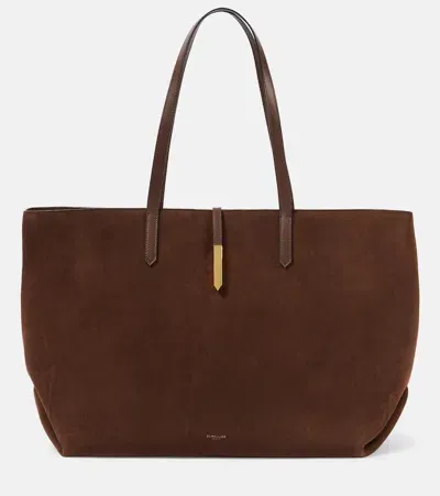 Demellier The Tokyo Suede Tote Bag In Brown