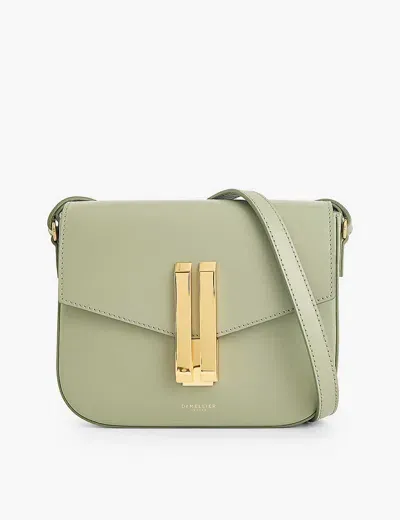 Demellier Womens Khaki Vancouver Small Leather Cross-body Bag