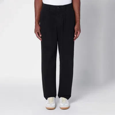 Department 5 Black Cotton Trousers