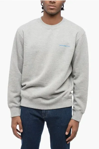 Department 5 Solid Color Cotton Crew-neck Sweatshirt