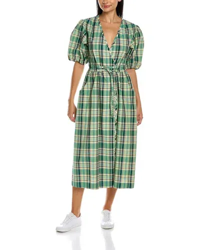 Derek Lam 10 Crosby Tiana Midi Dress In Green