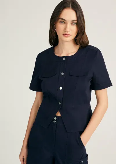 Derek Lam Brenda Short Sleeve Peplum Jacket