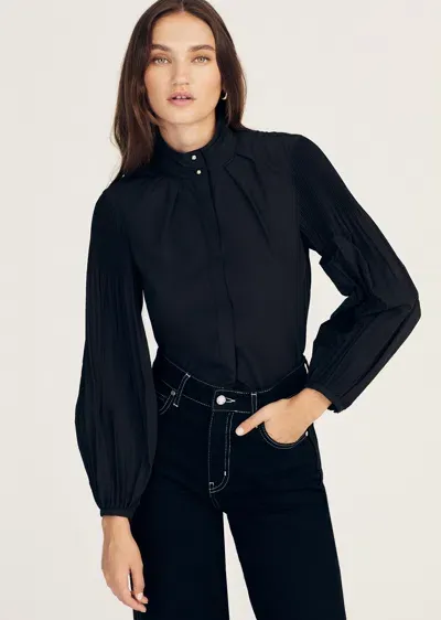 Derek Lam Lupa Pleated Sleeve Top