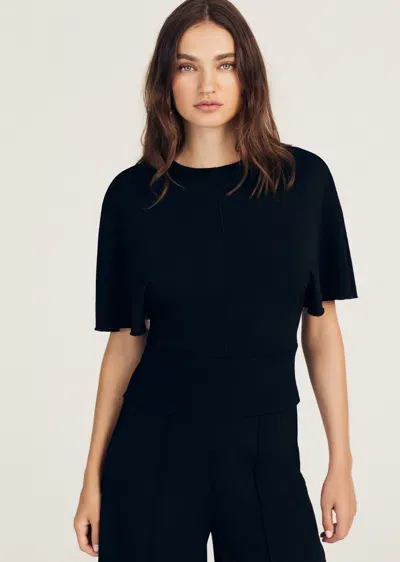 Derek Lam Marva Short Sleeve Knit Top