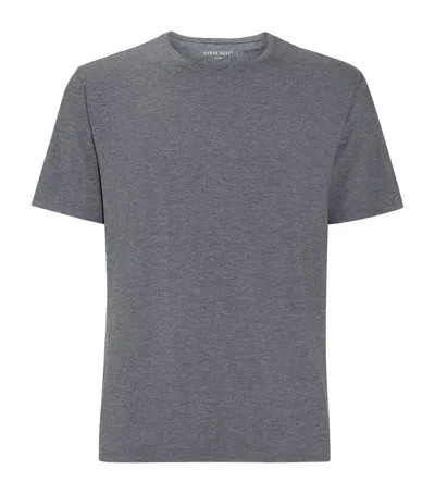 Derek Rose Basel Lounge T-shirt In Grey