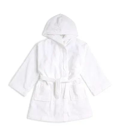 Derek Rose Kids' Cotton Robe In White