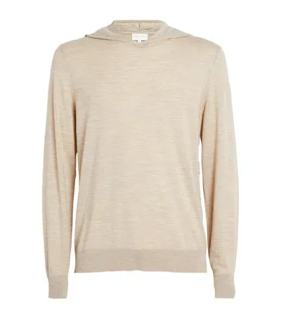 Derek Rose Merino Wool Orson Hoodie In Neutral