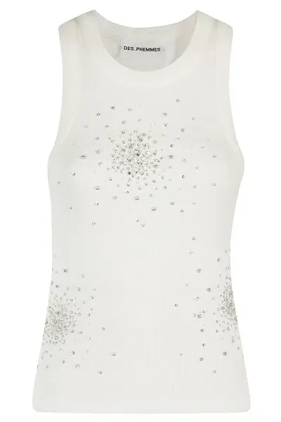 Des Phemmes Classic Tank Top In White