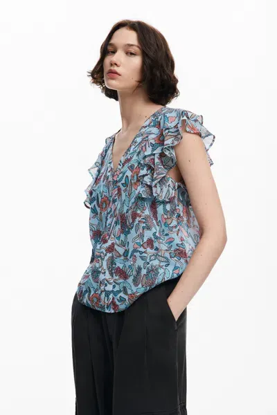 Desigual Blouse In Blue