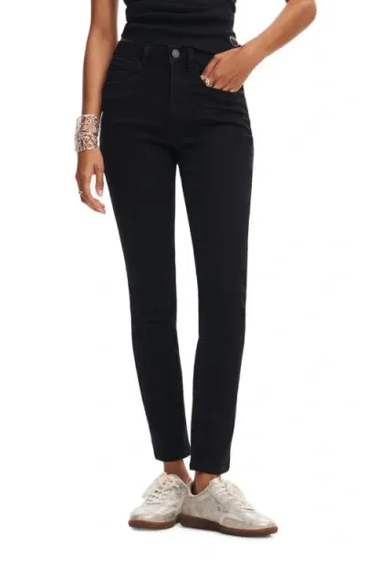 Desigual Carmela Skinny Jeans In Black