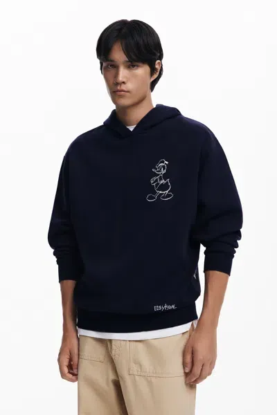 Desigual Donald Duck Sweatshirt In Black