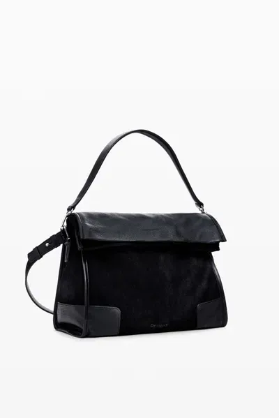 Desigual Leather M Bag In Black