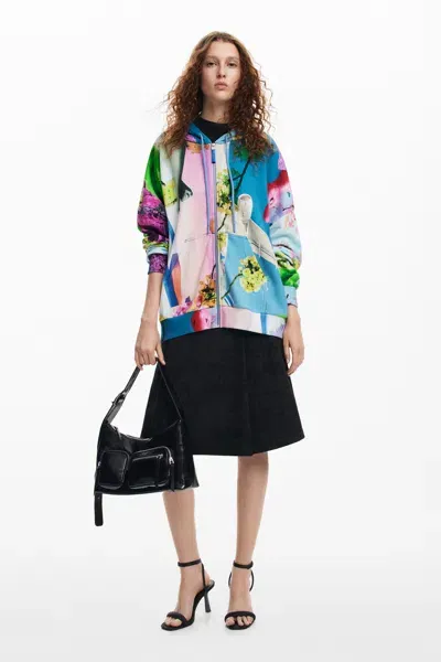 Desigual Printed Sweatshirt M. Christian Lacroix In Material Finishes