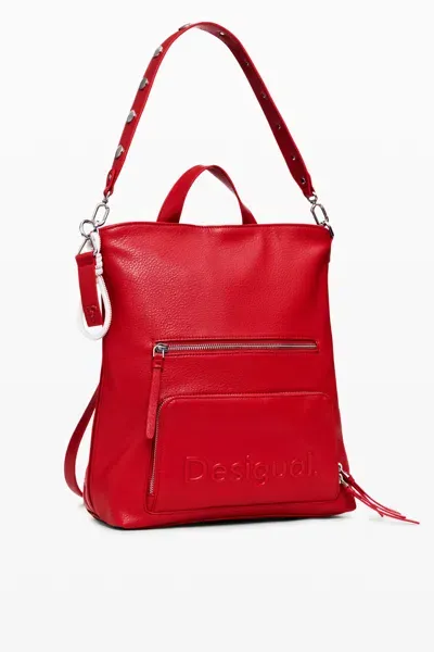 Desigual S Logo Backpack In Red