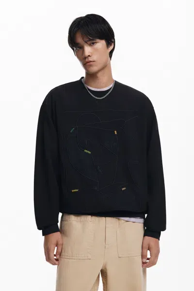 Desigual Sweatshirt In Black