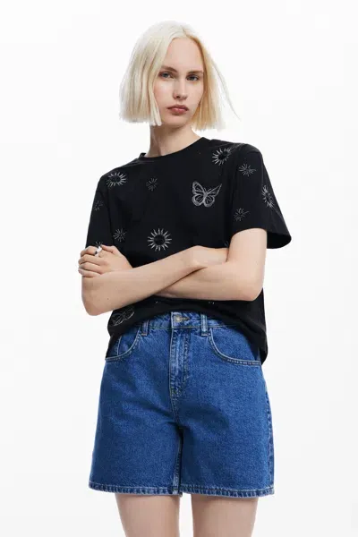 Desigual T-shirt In Black