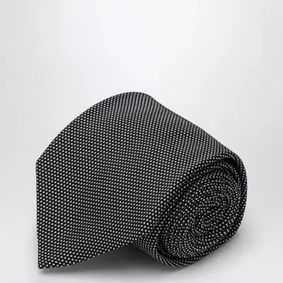 Destin Black/white Small Polka Dot Tie