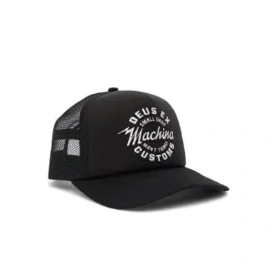 Deus Ex Machina Amped Circle Trucker In Black