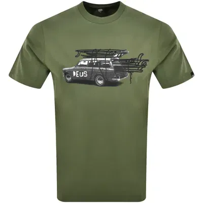 Deus Ex Machina Surwagon Box Fit T Shirt Green