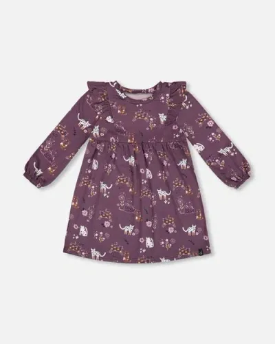 Deux Par Deux Kids'  In Printed Cat