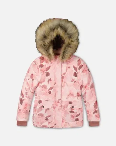 Deux Par Deux Kids'  In Printed Tonal Roses