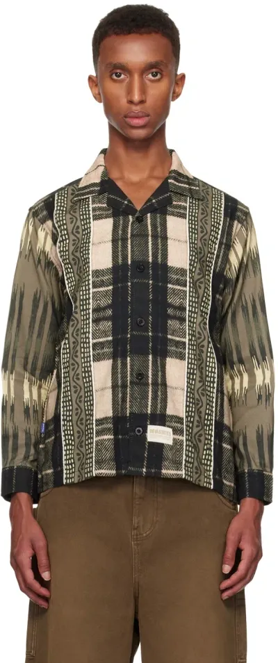 Deva States Black Ikat Linen Shirt