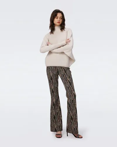 Diane Von Furstenberg Burano Jacquard Pants By  In Size Xl In White