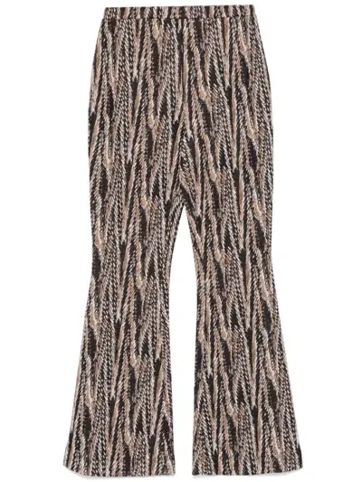 Diane Von Furstenberg Burano Trousers In Brown