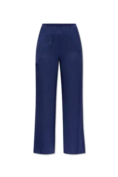 Diane Von Furstenberg Gianna Satin Trousers In Blue