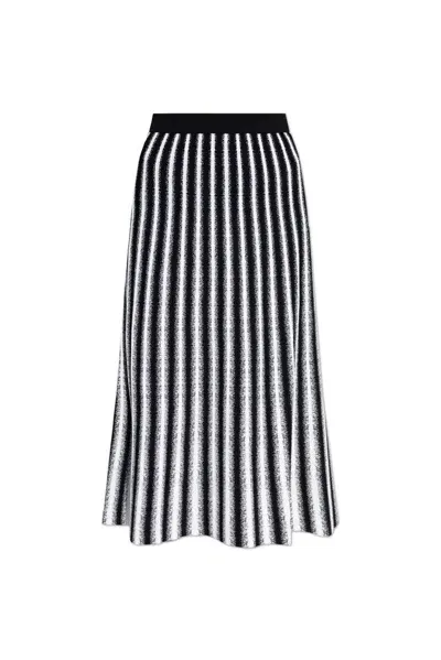 Diane Von Furstenberg Vertical Striped Midi Skirt In Multi