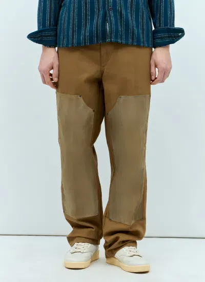 Dickies Lucas Double Knee Pants In Brown