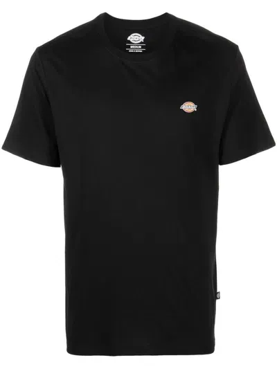 Dickies Short-sleeve Cotton T-shirt With Logo In Black