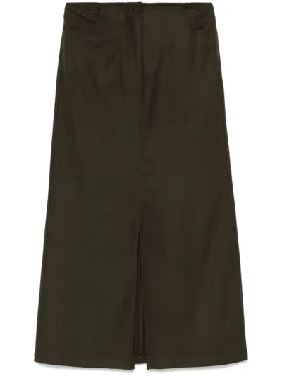 Diega Jonato Maxi Skirt In Green