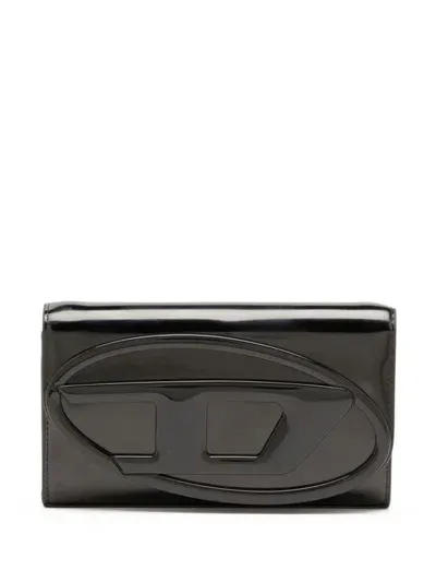 Diesel 1dr Leather Wallet In Black