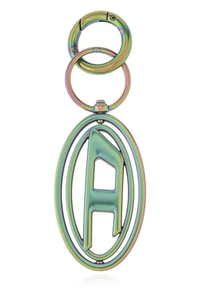 Diesel 1dr Oval D Keyring In Multi