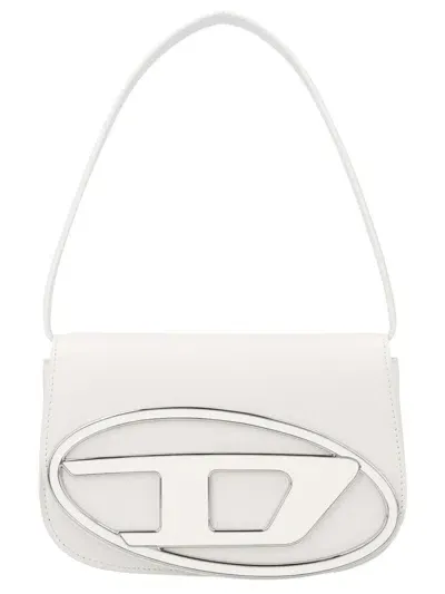 Diesel Dr1 Shoulder Bag In Silver