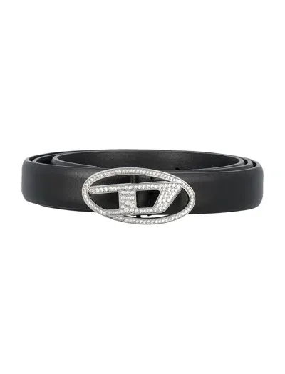 Diesel Belt 1dr Strass 20 In Black