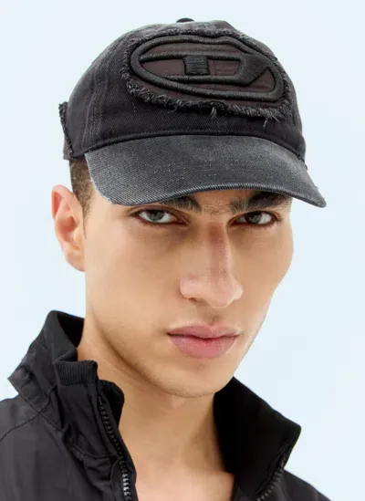 Diesel C-orson Baseball Cap In Black