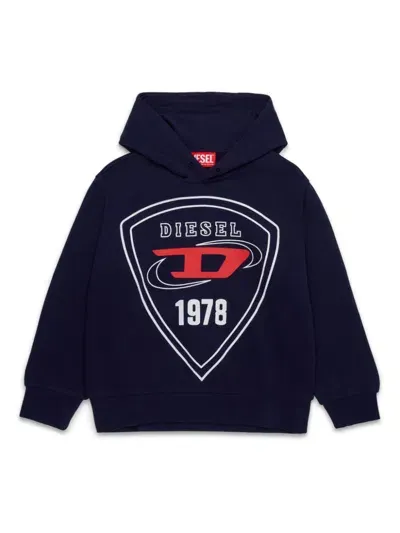 Diesel Kids' Claire Hoodie In Blue