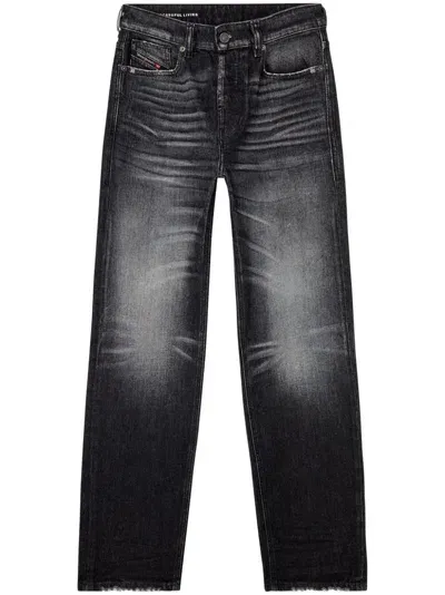 Diesel D-ark 09l50 Straight Jeans In Black