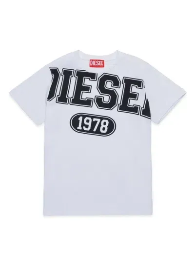 Diesel Kids' Franci T-shirt In White