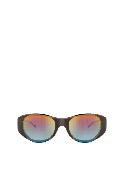 Diesel Iconic Oval Sunglasses In Multicolor