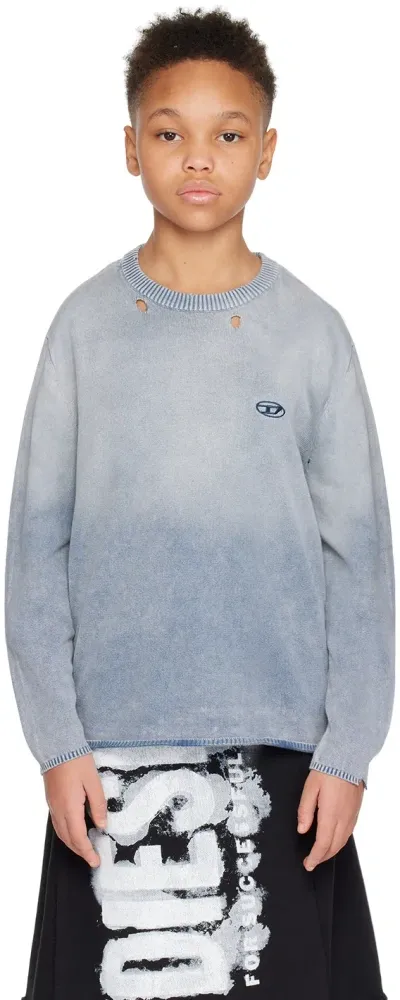 Diesel Kids Blue Ksuddis Over Sweater In K816