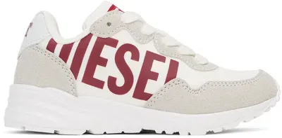 Diesel S-star Logo-print Sneakers In White