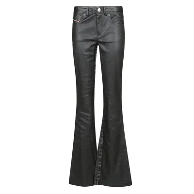 Diesel L-ovely Bootcut Pants In Deep/black