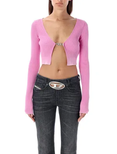 Diesel M-latina Cardigan In Pink