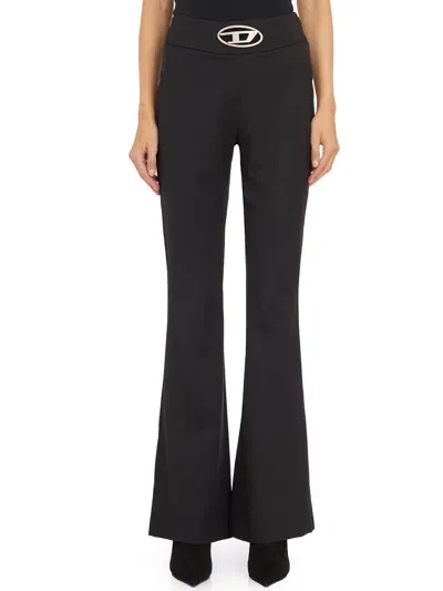 Diesel P-erseus Wool Trousers In Black